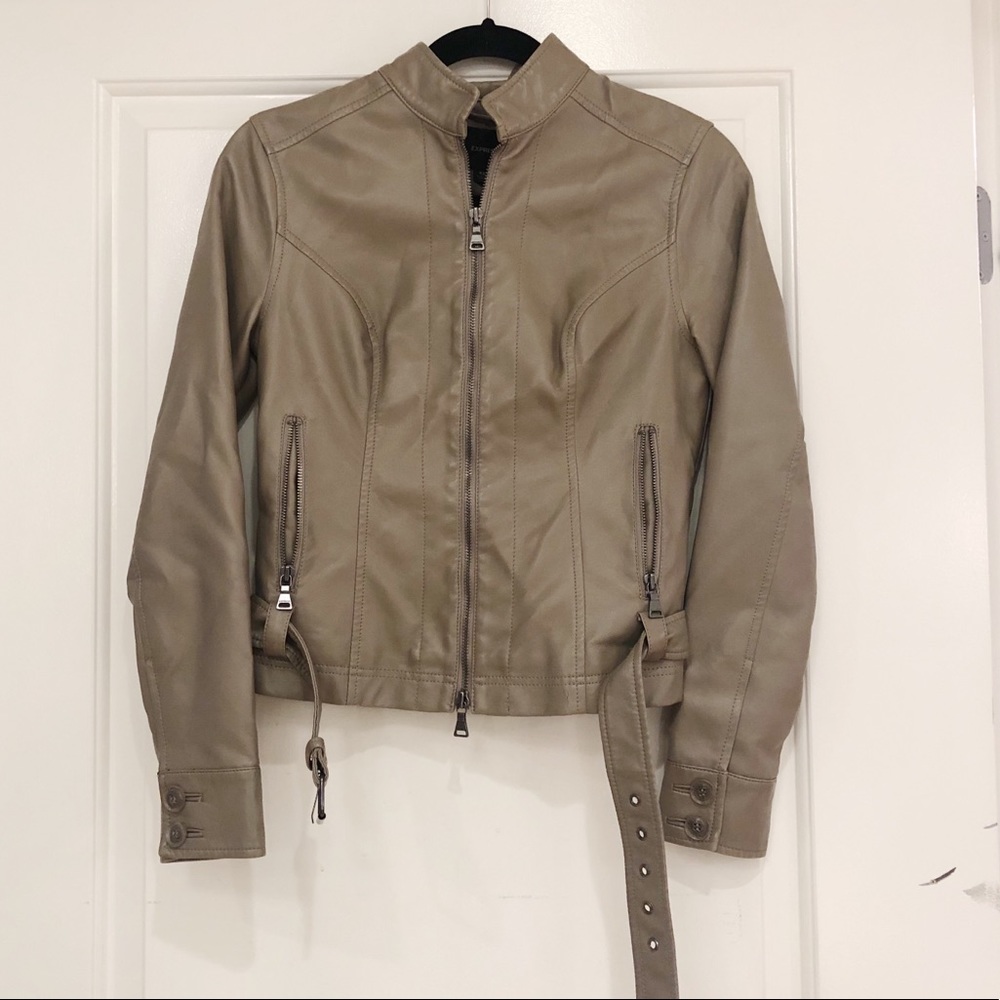 Express Faux Leather Moto Jacket